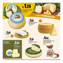 Volantino Sì con te Market Pagina 6: Mozzarella di bufala La Perla senza lattosio €4,59