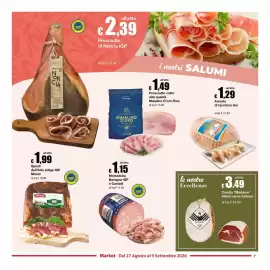 Volantino Sì con te Market Pagina 7: Culatta Madame Villani €3,49, Arrosto di tacchino Aia €1,29