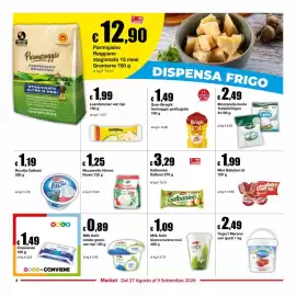Volantino Sì con te Market Pagina 8: Gran Biraghi formaggio grattugiato €1,49, Milk Kefir colato greco €0,89