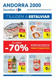 Catálogo Andorra 2000 Página 1: Alhambra - cervesa tradicional €0,57, Bo de debò - plats preparats €3,69
