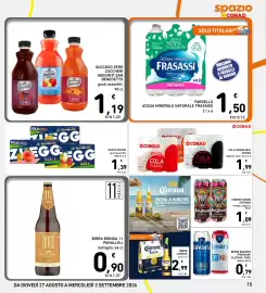 Volantino Spazio Conad settimana 35 Pagina 15: Succo Zuegg €1,39, Succoso Zero San Benedetto €1,19