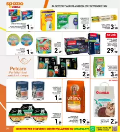 Volantino Spazio Conad settimana 35 Pagina 20: Lettiera per gatti Conad agglomerante €2,39