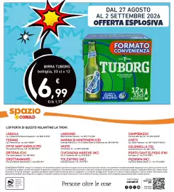 Volantino Spazio Conad settimana 35 Pagina 24: Birra Tuborg €6,99
