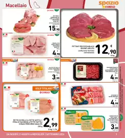 Volantino Spazio Conad settimana 35 Pagina 3: Fettine per pizzaiola di bovino adulto €12,90