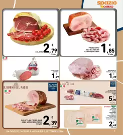 Volantino Spazio Conad settimana 35 Pagina 7: Prosciutto cotto I nostri campi Ferrarini €1,85, Culatta €2,79