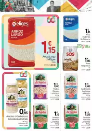 Folleto Supermercados El Jamón Página 14: Sos arroz integral €1,85, La Pedriza lentejas verdinas €1,19