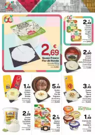Folleto Supermercados El Jamón Página 28: Ferrarini burrata de búfala €2,29, Arla Queso Loncha Normal o Light Havarti €2,49