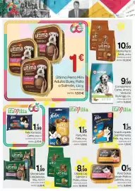 Folleto Supermercados El Jamón Página 34: Felix party mix €1,25, Ultima Cat €8,99