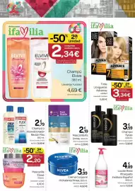 Folleto Supermercados El Jamón Página 36: Syoss champú de cuidado intensivo €3,59, Elvive mascarilla €2,20