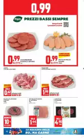 Volantino Panorama Pagina 12: Fettine sottilissime di tacchino AIA €1,44, Salsiccia luganega di suino Pam