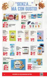 Volantino Panorama Pagina 14: Kefir senza lattosio A.YO Arborea €2,49, Biscotti Yogurt Misura €2,19