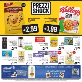 Volantino Maxi Supermercati Pagina 10: Farina veneta Molino Rossetto €0,99, Caffè classico solubile MONDO NATURA €2,69