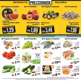 Volantino Maxi Supermercati Pagina 7: Insalata sfiziosa Le Fresche Bontà €1,29, Zucchine verdi categoria 1ª €1,79