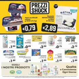 Volantino Maxi Supermercati Pagina 8: Robiola Osella €2,79, Wurstel di puro suino SENFTER €1,89