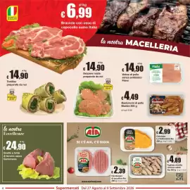 Volantino Sì con te Pagina 4: Girello a fette di bovino razza Garonnese €24,90, Bastoncini di pollo Martini €4,49