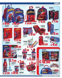 Volantino Casalandia Pagina 5: Portafoglio Spiderman €4,90, Spiderman Box merenda in plastica €3,90