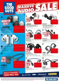 The Good Guys catalogue Page 4: Shokz Open Move - Blue, Soundcore AeroClip Open Earbuds