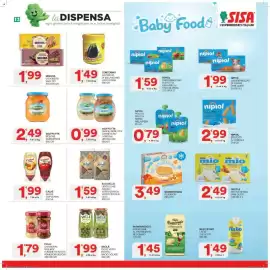 Volantino Sisa Pagina 13: Bacello lenticchie rosse/verdi grandi/verdi piccole/ceci €1,59, Sammontana Plasmon Gelato €3,49