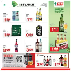 Volantino Sisa Pagina 15: Ichnusa birra €2,49, Ceres premium lager €1,99