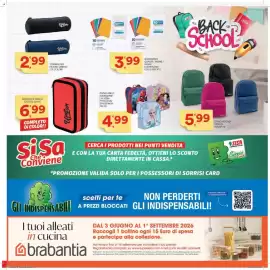 Volantino Sisa Pagina 19: Zaino Asilo €4,99, Zaino Round Urban €5,99