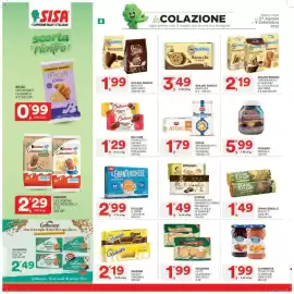 Volantino Sisa Pagina 8: Vicenzi Bocconcini/Minisnack Crema/Nocciola/Millefoglie Classiche/Glassate €1,49