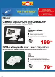 Volantino Comet Pagina 22: Solo POS & Stampante €79,90