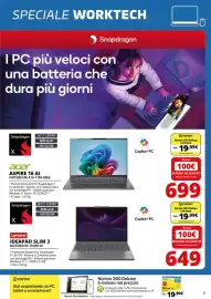 Volantino Comet Pagina 9: Lenovo IDEAPAD SLIM 3 NOTEBOOK 15Q8X10 €649,00, Acer Aspire 16 AI Notebook A16-11M-X8E6 €699,00
