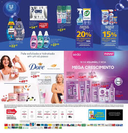 Encarte Bistek Supermercados Página 20: Lava roupa pó omo 720g branco absoluto cx €12,97, Seleção de limpa vidro cif