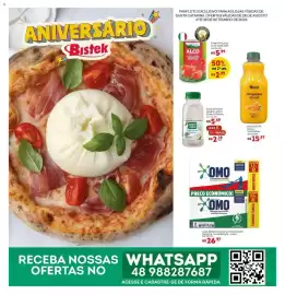 Encarte Bistek Supermercados Página 1: Lava roupa pó omo 2,2 kg lavagem perfeita / sanitizante €26,97