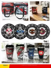 Prices Plus catalogue Page 3: Tyre Wall Clock €14,99, Supercars Travel Mug €17,99