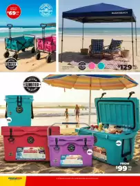 Prices Plus catalogue Page 6: Cart on Wheels €69,99, Gazebo 3x3m Bush Beach €129,99