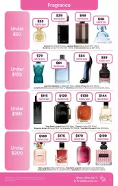 Priceline catalogue Page 21: Guess Bella Vita EDP €35,00, Jacques Bogart Silver Scent EDT €39,00