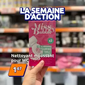 Catalogue Action page 3: Nettoyant moussant pour wc €1,47