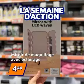 Catalogue Action page 7: Shell - miroir de maquillage avec éclairage €4,44