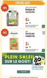 Catalogue La Vie Claire page 10: Bien Pain de mie complet bio €3,14, MOULIN DES MOINES Boulgour de sarrasin bio €4,94