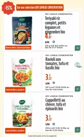 Catalogue La Vie Claire page 13: SOY Ravioli aux tomates, tofu et basilic bio €3,22