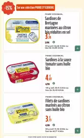 Catalogue La Vie Claire page 17: Phare d'Eckmuhl Sardines à la sauce tomate sans huile bio €4,07