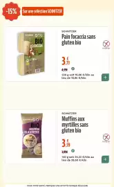 Catalogue La Vie Claire page 19: Schnitzer Pain focaccia sans gluten bio €3,73