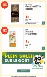 Catalogue La Vie Claire page 22: LOVECHOCK Chocolat cru 99% de cacao bio €5,09