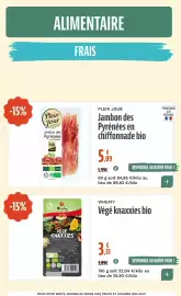 Catalogue La Vie Claire page 4: Plein Jour Jambon des Pyrénées en chiffonnade bio €5,09, Wheaty Végé knaxxies bio €3,31