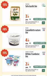 Catalogue La Vie Claire page 5: R BIO Cancoillotte nature bio €4,49, TAIFUN Tofu basilic bio €3,39