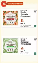 Catalogue La Vie Claire page 52: Douce Nature Fleur de shampoing cheveux gras bio €5,94