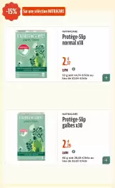 Catalogue La Vie Claire page 65: NATRACARE Protège-Slip normal €2,37, NATRACARE Protège-Slip galbes €2,29