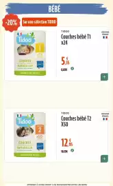 Catalogue La Vie Claire page 67: Tidoo Couches bébé T1 €5,35, Tidoo Couches bébé T2 €12,95