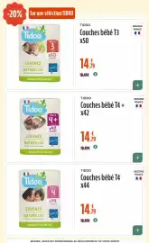Catalogue La Vie Claire page 68: TIDOO Couches bébé T4 + €14,79, Tidoo Couches bébé €14,79