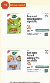 Catalogue La Vie Claire page 8: SOY Pané crousti fondant courgette et pesto bio €3,65