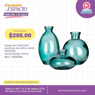 Almacenes Anfora (válido hasta 31-08)
