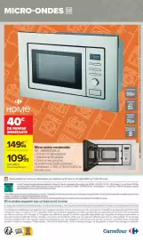 Catalogue Carrefour Drive page 8: Micro-ondes encastrable €109,99