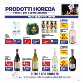 Volantino Docks Cash&Carry Pagina 23: Acqua Naturale, Frizzante Valmora €0,19, Spumante Rosé Zero LA GIOIOSA €5,59