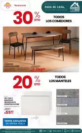 Catálogo Woolworth Página 18: Essentials home - set con 2 mantel es individuales €55,92, Comedor essentials home €2.799,93